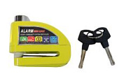 Замок на тормозной диск ALARM желтый