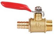 Кран шаровый M1/4 - штуцер под шланг 8мм ANROKEY