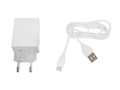 Зарядное устройство 220V BA47A Mighty с кабелем USB-Type-C 3A 18W белый