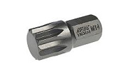 Бита JTC 10 мм двенадцатигранная spline M14 L-30 мм (1 штука)