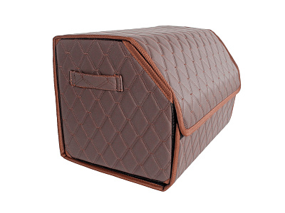 Органайзер 3D FOR CARS M 50х30х30 см коричневый коричневая нить