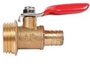 Кран шаровый М1/2 - штуцер под шланг 10мм ANROKEY