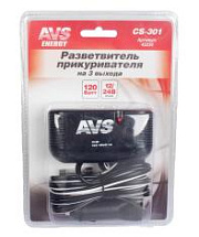 Разветвитель прикуривателя AVS 12/24 на 3 выхода CS301