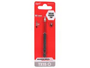 Бита Milwaukee SHOCKWAVE 1/4 torx TX15 90 мм (1 штука)