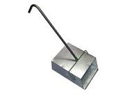 Совок-контейнер для мусора оцинкованный большой