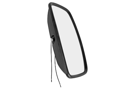 Зеркало боковое КАМАЗ, МАЗ, УРАЛ основное сферическое с подогревом 24V 350х164мм БОР