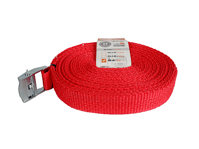 Стяжка для груза с фиксатором, лента 5м х 25мм (европодвес) АВТОСТОП