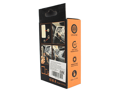 Держатель магнитный круглый черный