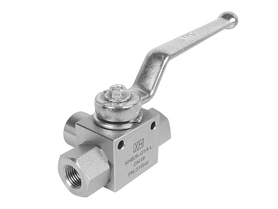 Кран трехходовой  резьба BSPP 1/4