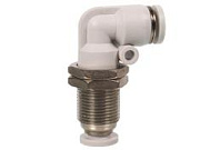 Фитинг пневматический угловой PLM-06 для панельного монтажа