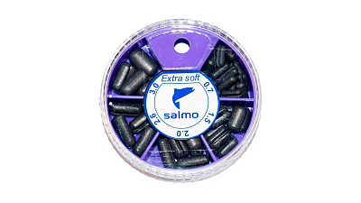 Грузила Salmo EXTRA SOFT малый 5 секций 0,7-3,0г 60г набор 3