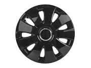 Колпак колеса R-16 декор АУРА РИНГ черный комплект