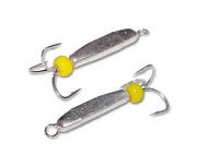 Мормышка Grifon Чёрт треугольный с ушком 3238 Silver 3.8mm 3238-S