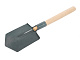 Лопата автомобильная с деревянным черенком L-49см 15x18см АВТОСТОП