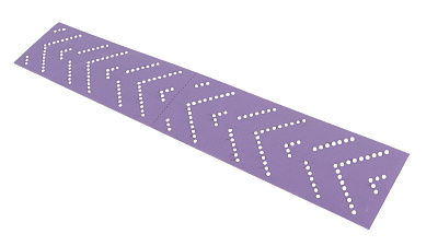 Полоски шлифовальные на пленочной основе Sandwox 328 Purple Zirconia Multi holes 70х400мм Р240 1шт 328.70.40.240.LC