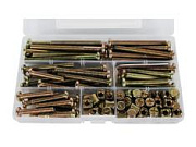 Набор винтов стяжных М6 35-80мм с круглыми гайками 110 предметов ANROKEY