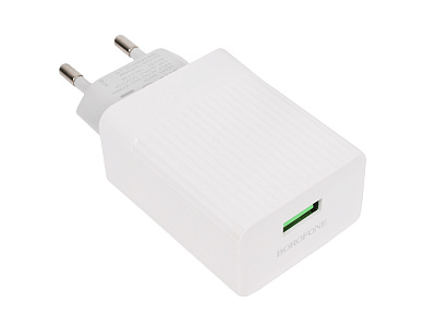 Зарядное устройство 220V BA47A Mighty с кабелем USB-Type-C 3A 18W белый