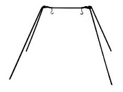 Тренога кованная Т-08 на 2 котелка