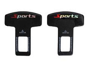 Заглушка ремня безопасности металлическая SPORTS 2 штуки