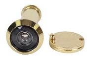 DVS3 глазок 16/180/55x90 (оптика пластик шторка сталь угол обзора 180) CP Золото DVS3