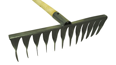 Грабли 12 зубьев с деревянным черенком 5077