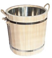 Запарник 12л липа с нержавеющей вставкой