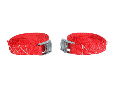 Стяжка для груза с фиксатором, лента 4м х 25мм (в европакете), комплект 2 штуки АВТОСТОП