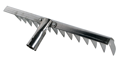 Грабли витой зуб нержавеющая сталь 14 зубьев без черенка 76982