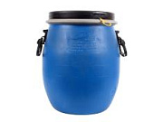 Бочка 20л с хомутом синяя