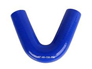 Патрубок d=40мм 150*150мм угловой соединительный 45 град d=40мм 150*150мм