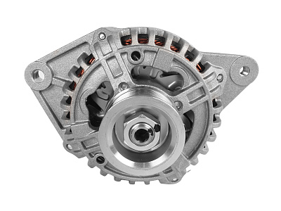 Генератор ГАЗ-3302, УАЗ дв.УМЗ-4216, EvoTech 2.7 14В 120А поликлиновой, двупиновый разъем ELTRA