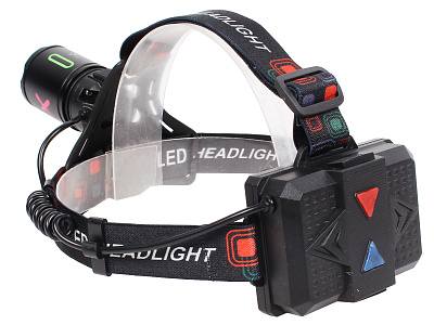 Фонарь налобный светодиодный АКБ 8107 1 режим