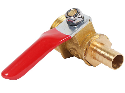 Кран шаровый М1/2 - штуцер под шланг 8мм ANROKEY