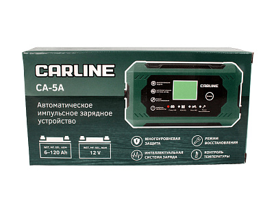 Зарядное устройство автоматическое импульсное для свинцово-кислотных аккумуляторов CARLINE CA-5A
