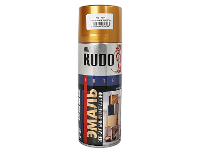 Эмаль KUDO золото зеркальное 520мл