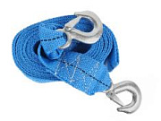 Трос буксировочный 5т 2 крюка ленточный