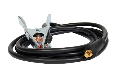 Кабель сварочный ELITECH 3м DX25 16кв мм зажим на массу