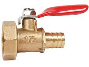 Кран шаровый F1/2 - штуцер под шланг 10мм ANROKEY