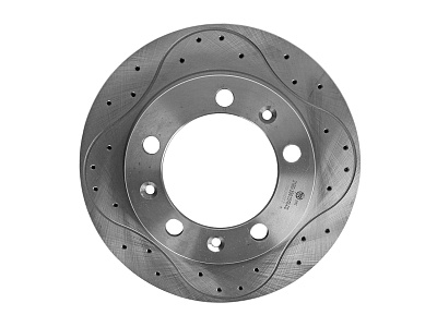 Диск тормозной УАЗ-3160, Хантер, Патриот перфорированный 1 штука TR 3501077