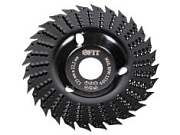 Диск-фреза обдирочный по дереву плоский посадочный диаметр 22.2 мм 125 мм грубая насечка