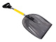 Лопата снеговая автомобильная 85х31х8см с алюминевым черенком черная