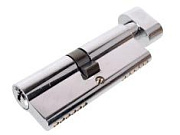 Цилиндровый механизм FUARO (200 ZM/80) 2000ZMKnob80(35+10+35) CP хром 5Key с вертушкой (40361)