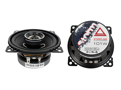 Колонки коаксиальные AURA STORM-422 4, 10см 51Вт