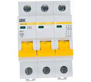 Выключатель автоматический IEK 3 полюса 4.5кА ВА47-29-63А