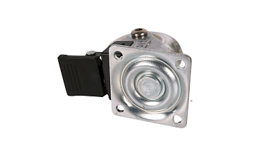 Колесо прозрачный PU 50мм тормоз SCPB25 ПР