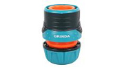 Соединитель быстросъёмный для шланга GRINDA PROLine TL-12 1/2 с запирающим механизмом из ударопрочного пластика с TPR