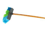 Щетка для мытья на длинной ручке, цветная, 8-ми рядный, удлиненный ворс, 8х20 см /40