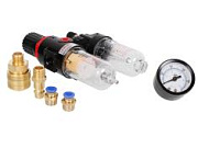 Фильтр влагоотделитель c индикатором давления и лубрикатором 1/4 AR-P-FVL-1/4 ANROKEY