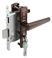 Замок врезной ЗВ4-3 Зенит медь