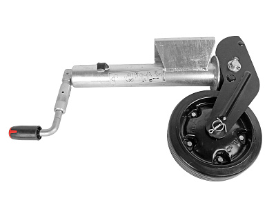 Колесо опорное 800кг d-73мм 255/65 в сборе с кронштейном 15008